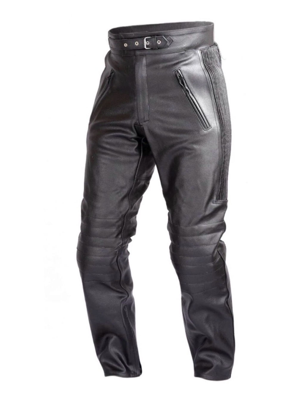 WICKEDSTOCK Leather Pants for Men Motorcycle Riding Pants-Armored Adventure PT55
